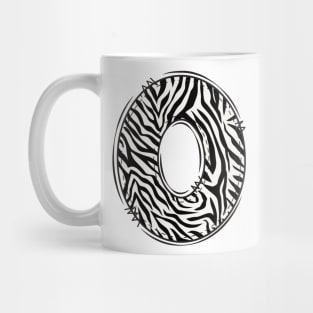 Zebra Letter O Mug